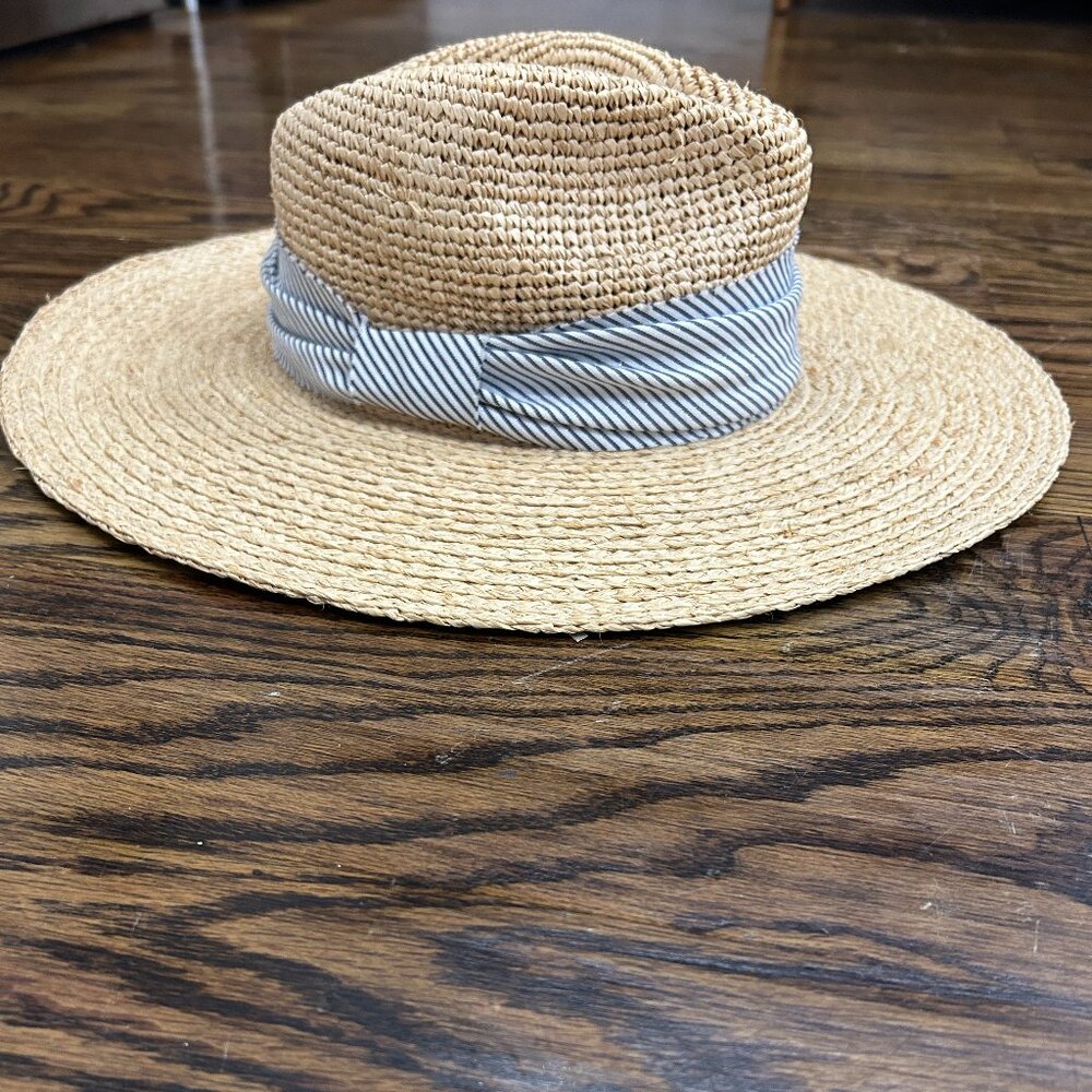 Hat Attack Mixed Raffia Continental Hat - image 3